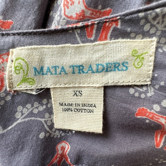 MATA TRADERS COTTON FIT & FLARE GIRAFFE PRINT CAP SLEEVE DRESS LINED | XS - Picture 10 of 10